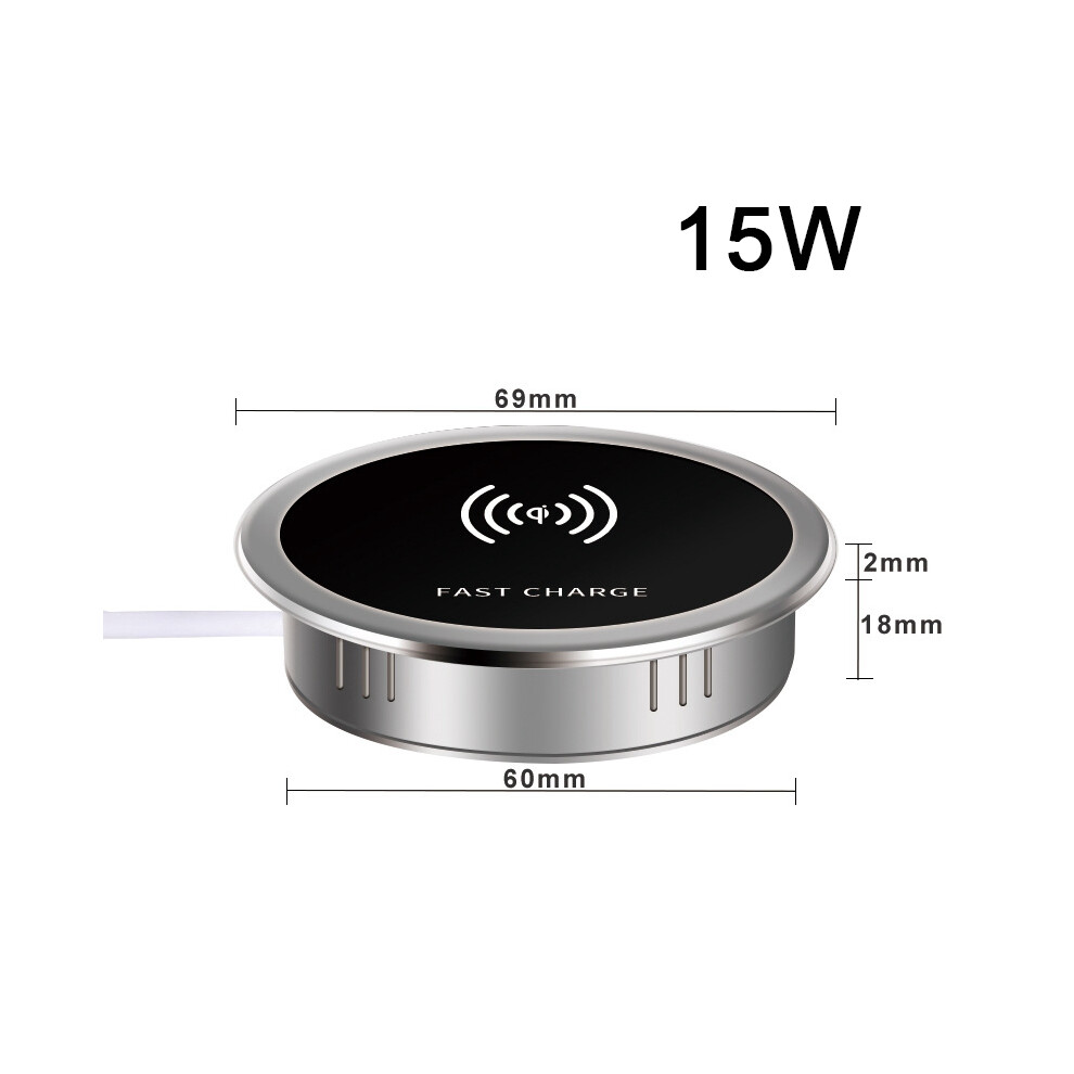 (B-15W)Desk Embedded Qi Wireless Charger 15W Phone Charger 3.0 For Xiaomi Mi 11 10S Wireless Charging 9319708991000