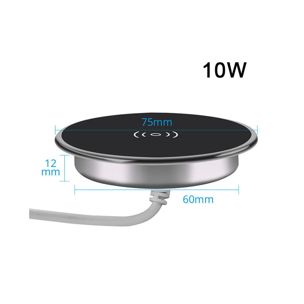 (A-10W)Desk Embedded Qi Wireless Charger 15W Phone Charger 3.0 For Xiaomi Mi 11 10S Wireless Charging 9319708991024