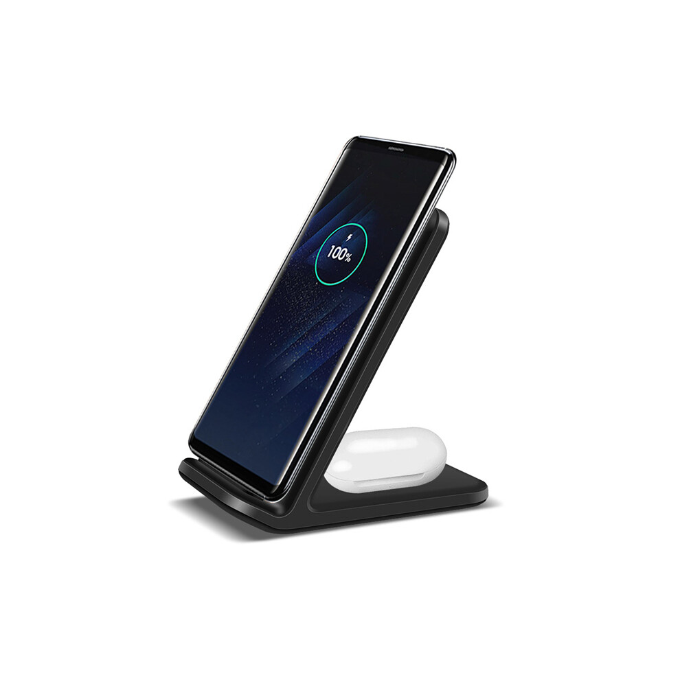 (2 In 1 ) 20W Wireless Charger For Iphone 14 13 12 11 Xs Xr X 8 Samsung S22 S21 3 In 1 Fast Charging Black 9319708991857