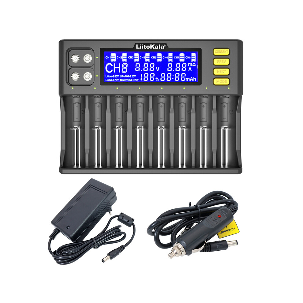(Lii-S8 Full Se)Lii-S8 Lii-Pd4 Li-Ion 3.7V Nimh 1.2V Li-Fepo4 3.2V Imr 3.8V For Model 18650 26650 9319708991963