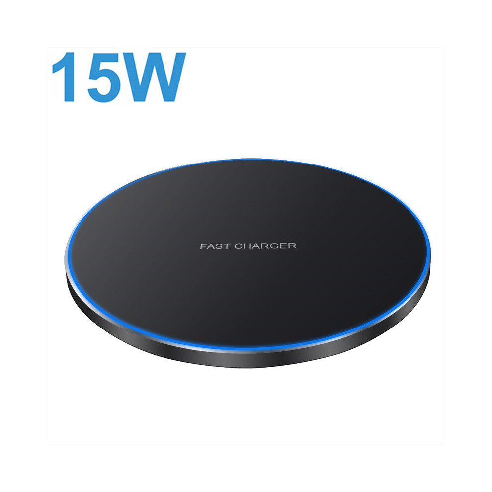 (15W ) Wireless Fast Charger Iphone 14 13 12 Pro Max 11 Xs Xr X 8 Usb C 30W Fast Induction Charging Black 9319708991611