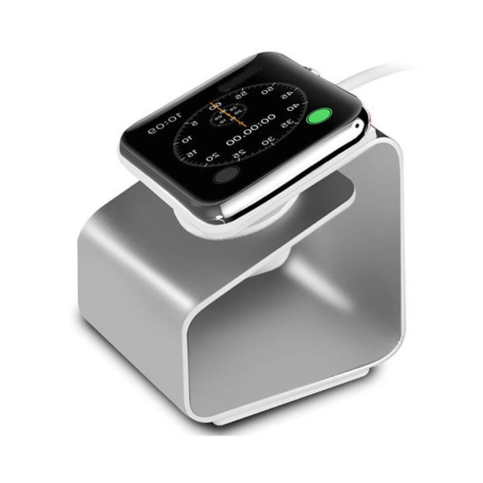 (Silver) Aluminum Portable Stand For Apple Watch Charging Station Dock Iwatch Series 3 4 5 Se 6 7 Silver 9319708992625