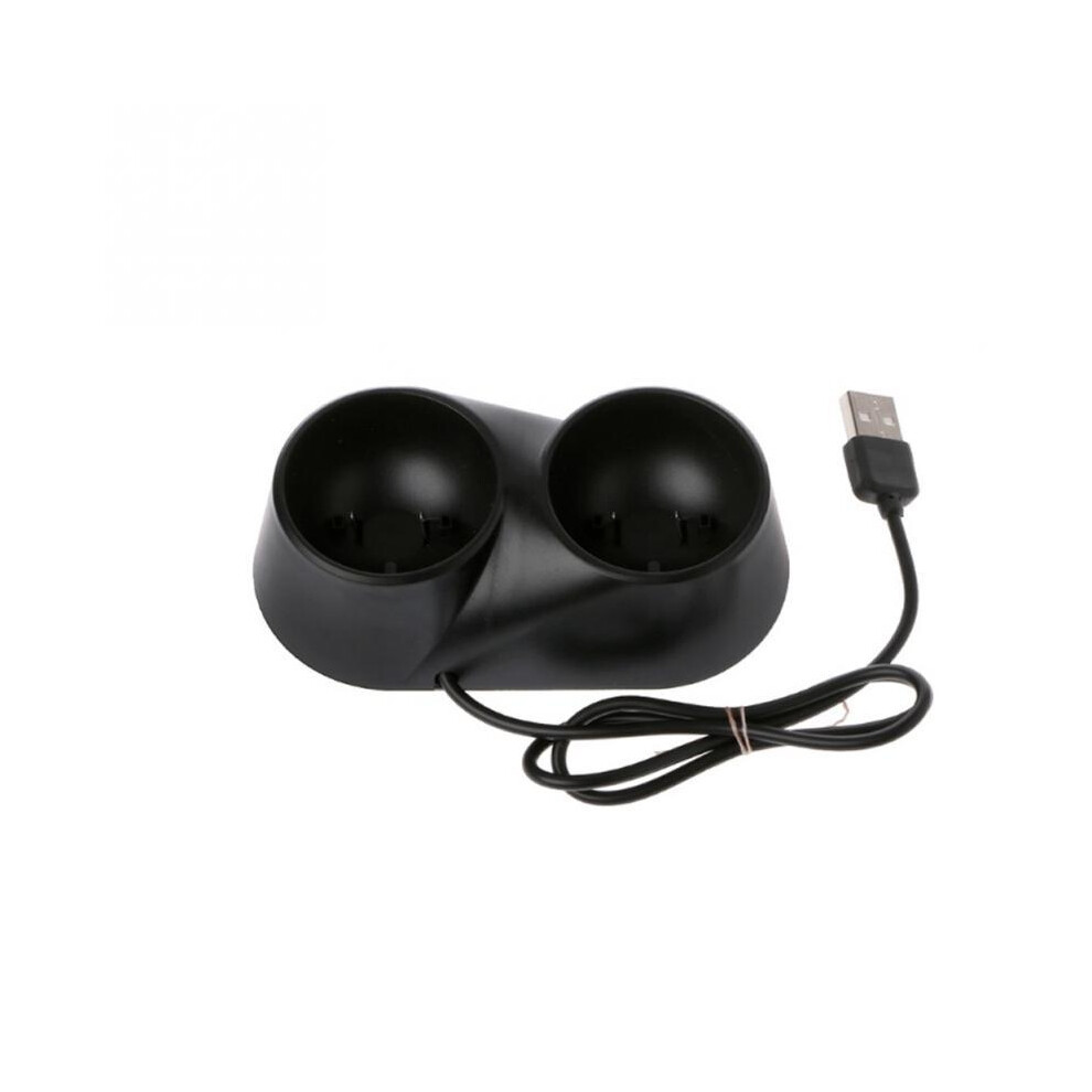 Dc 5V Game Controller Handle Dock Charger Wireless 2 Gamepad Station For Ps4/Ps Move Black 9319708992809