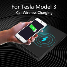 Draadloze oplader voor Tesla Model 3 10W Snel opladen Autolaadstation Draadloos oplaadstation Smartphone