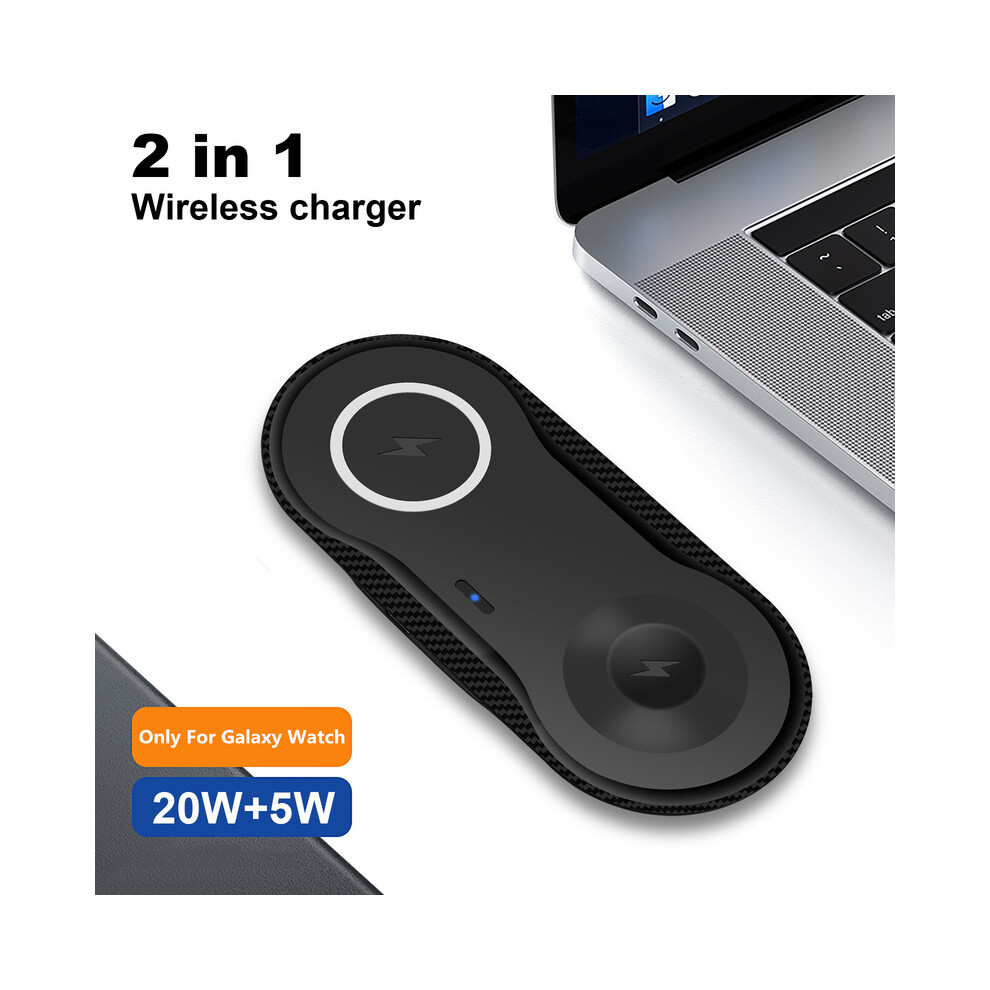 (Black) 25W Wireless Charging Pad Samsung S22 S21 S20 Note 20 Z Flip Fold 4 2 In 1 Fast Charger Galaxy Black 9319708993110