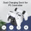 (White) Dual Controller Charging Stand for PlayStation 5 Wireless Game Controller Quick Charge 5V 1