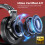 (Red)Oneodio A71 Wired Earphones with Microphone Studio DJ Headphone Professional Display 3