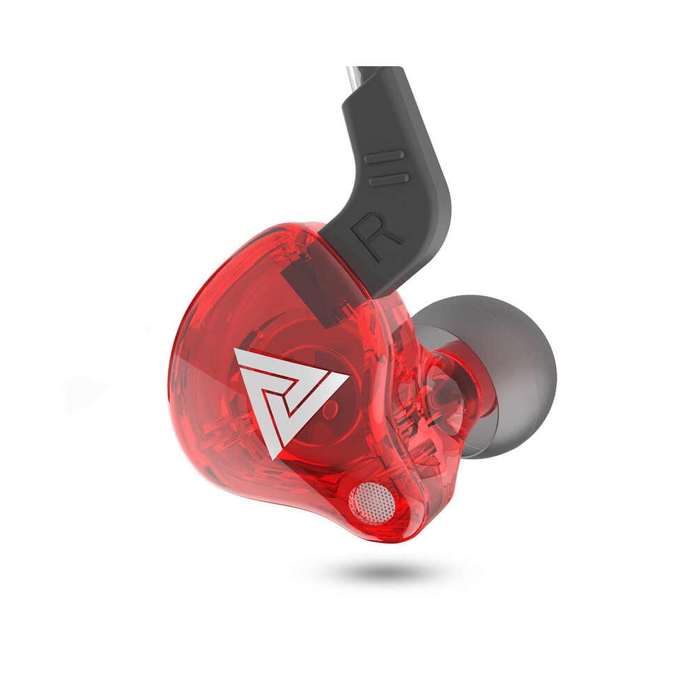 ( A And Mic)Qkz Ak6 3.5Mm Wi Headphone Copper Driver Stereo Hifi Headphone Bass Red 9319708995930