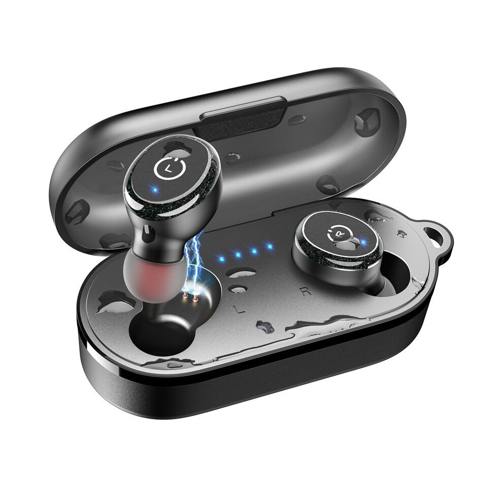 (Ink)Tozo T10 Bluetooth 5.3 Headphones, Wireless Headphones, Ai Enhanced Calls With Deep Bass, 9319708996258