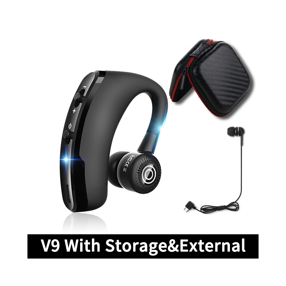 (V9 Deluxe Edition)V8s/V9s Headphone Bluetooth 5.0 Business Handsfree Wireless Headphone Stereo 9319708996616