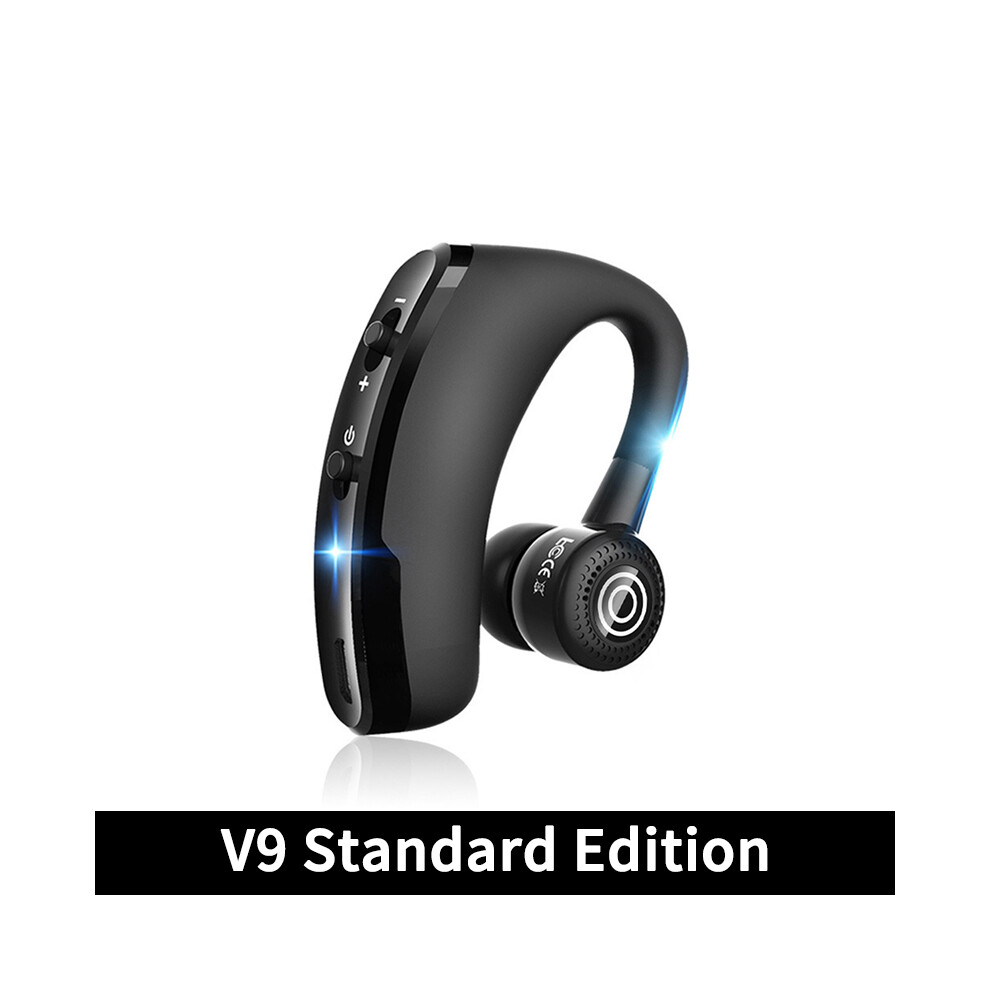 (V9-)V8s/V9s Headphone Bluetooth 5.0 Business Handsfree Wireless Headphone Stereo Waterproof Black 9319708996630