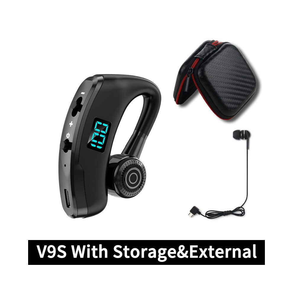 (V9s Deluxe Edition)V8s/V9s Headphone Bluetooth 5.0 Business Handsfree Wireless Headphone Stereo 9319708996760