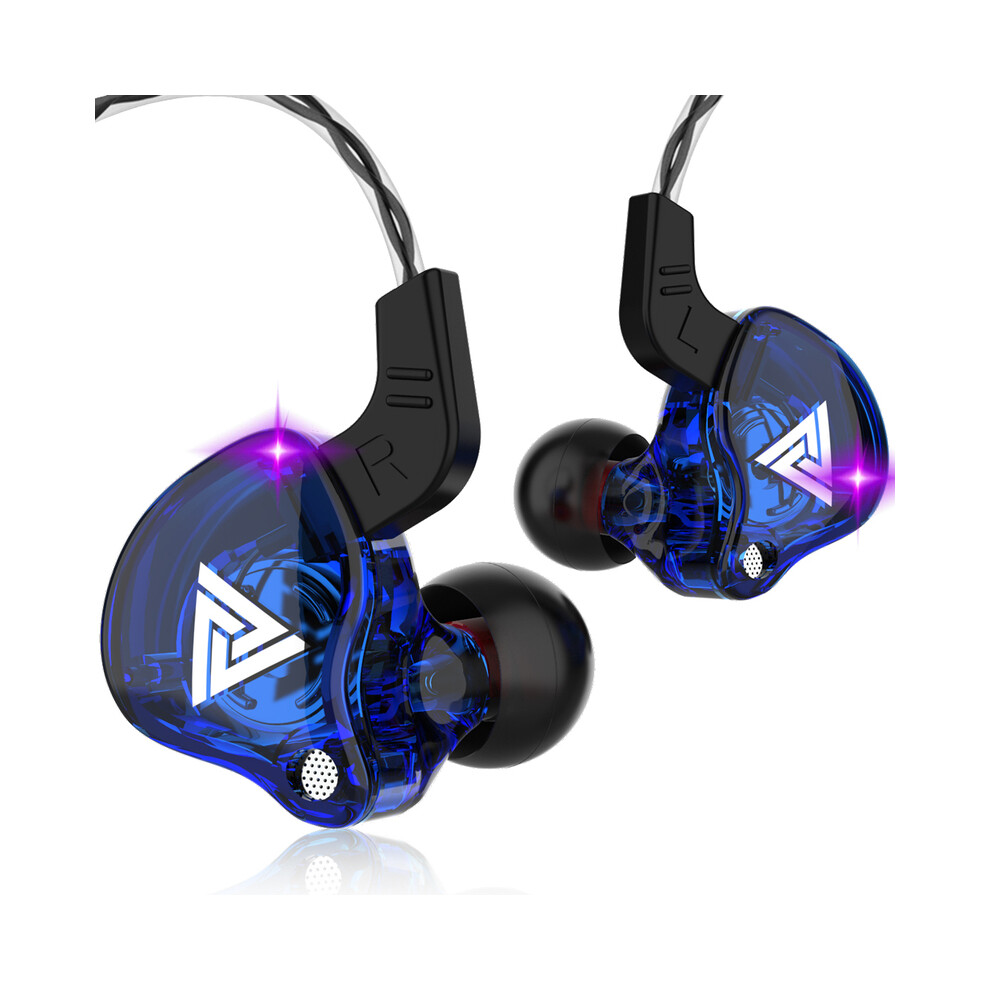 (Blue)Qkz Ak6 Copper Driver Hifi Wired Headphone Ps4 Sports Gaming Headphone Bass Stereo Headphone Blue 9319708997446