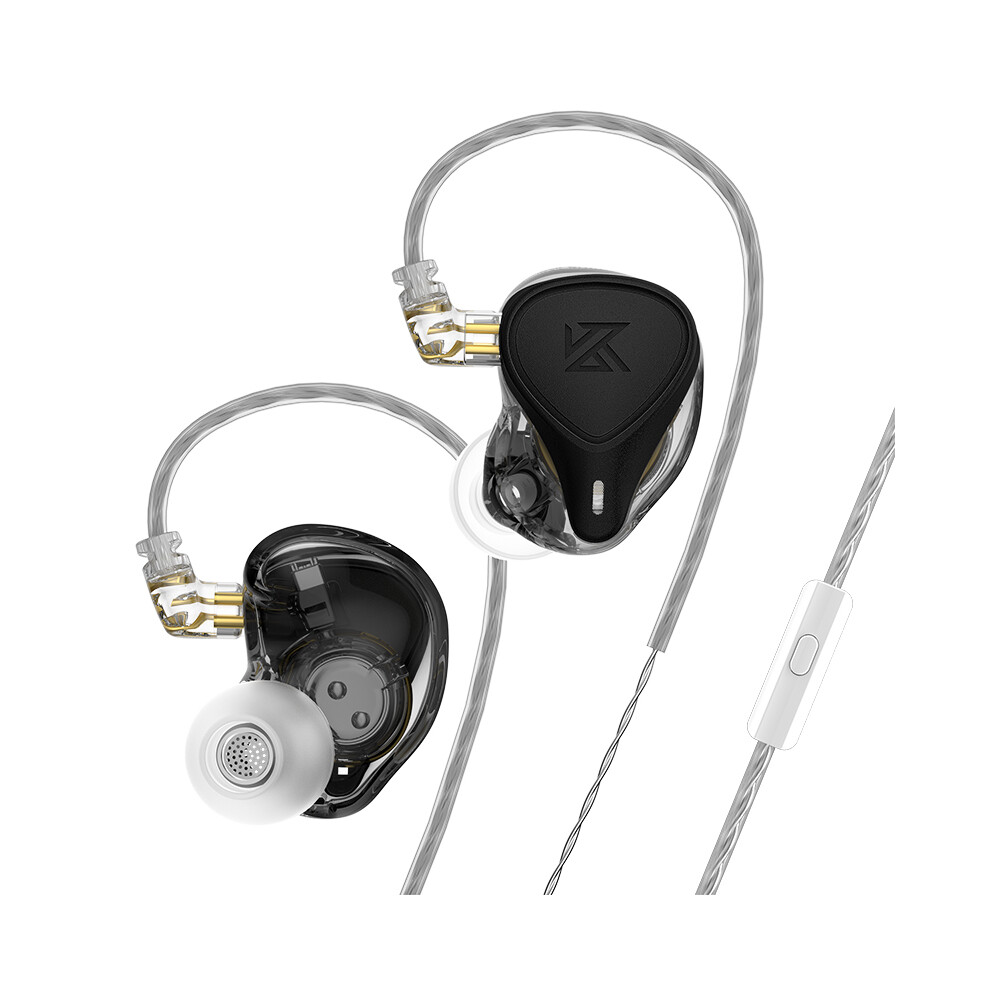 ( Mic)Kz Zex Pro In-Ear Hifi Headphone Electrostatic + Dynamic + Balanced Headphone, Black 9319708998405