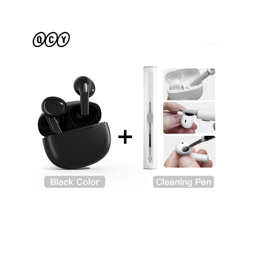 (T20 Type 4)Qcy T20 Tws Wireless Headphones Bluetooth 5.3 Earbuds 68Ms Low Latency Black 9319708998474