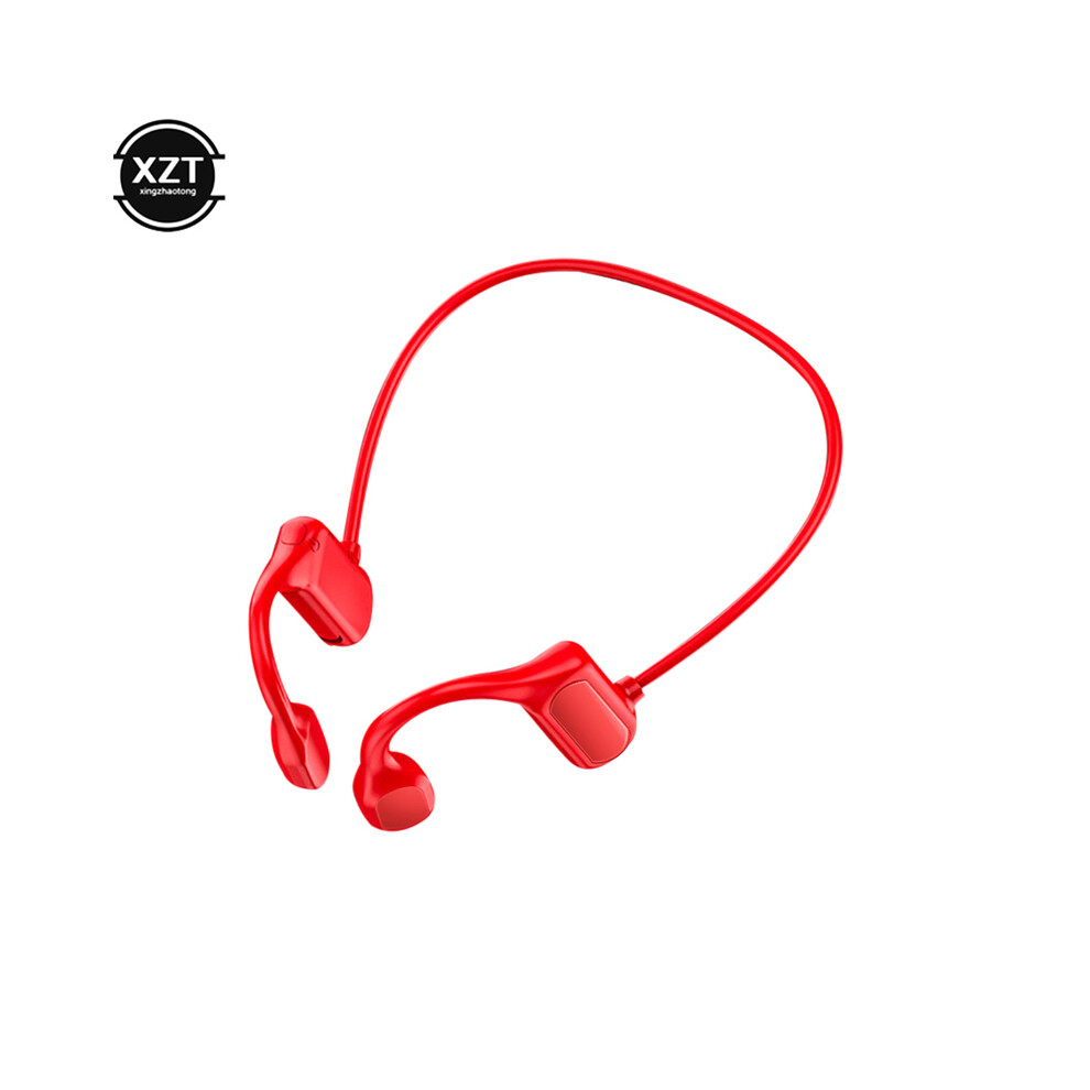 (Red)Bl09 Bluetooth 5.0 Wireless Headset Sports Stereo Headphone Bone Conduction Audio Equipment Red 9319708998801