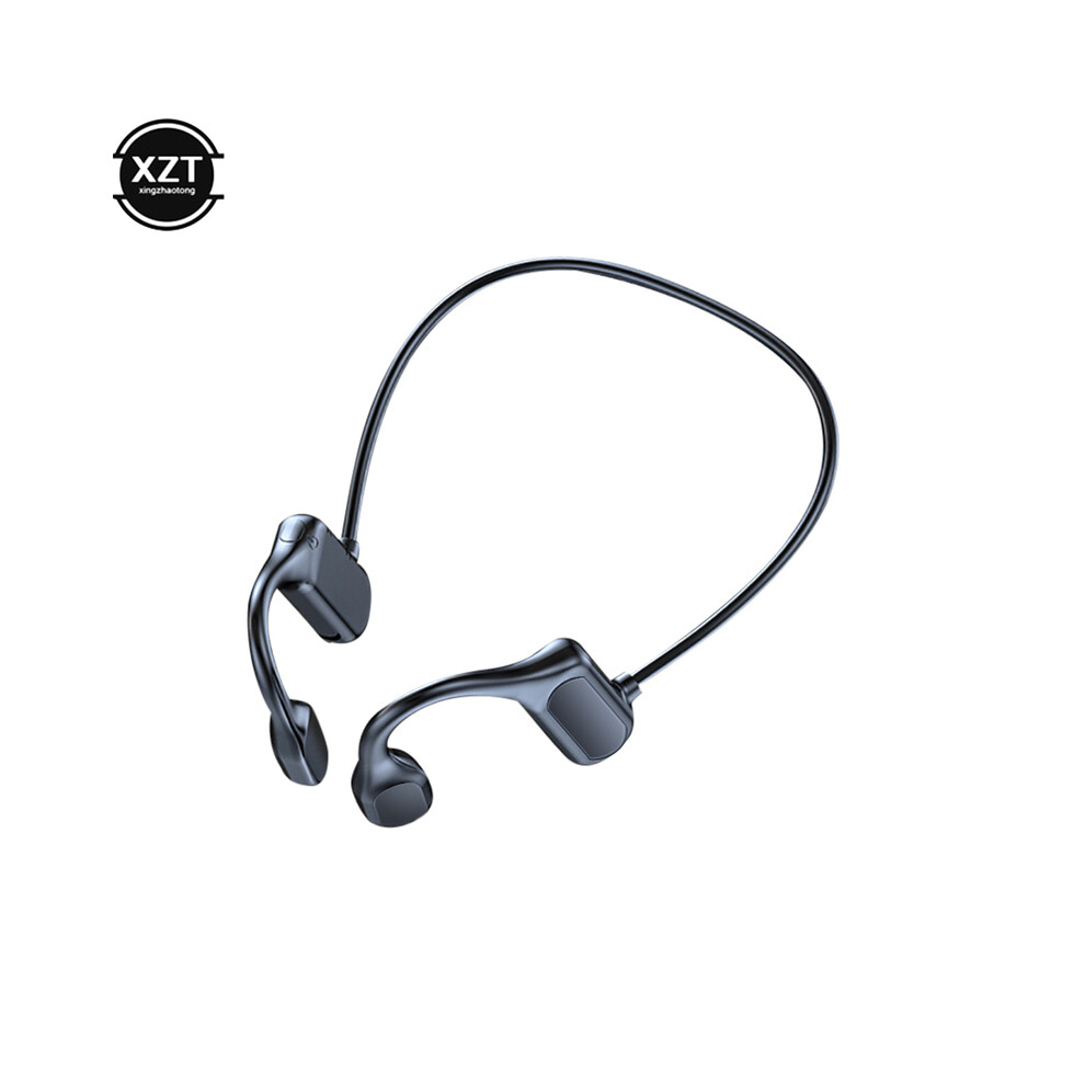 (Black)Bl09 Bluetooth 5.0 Wireless Headset Sports Stereo Headphone Bone Conduction Audio Equipment Black 9319708998788