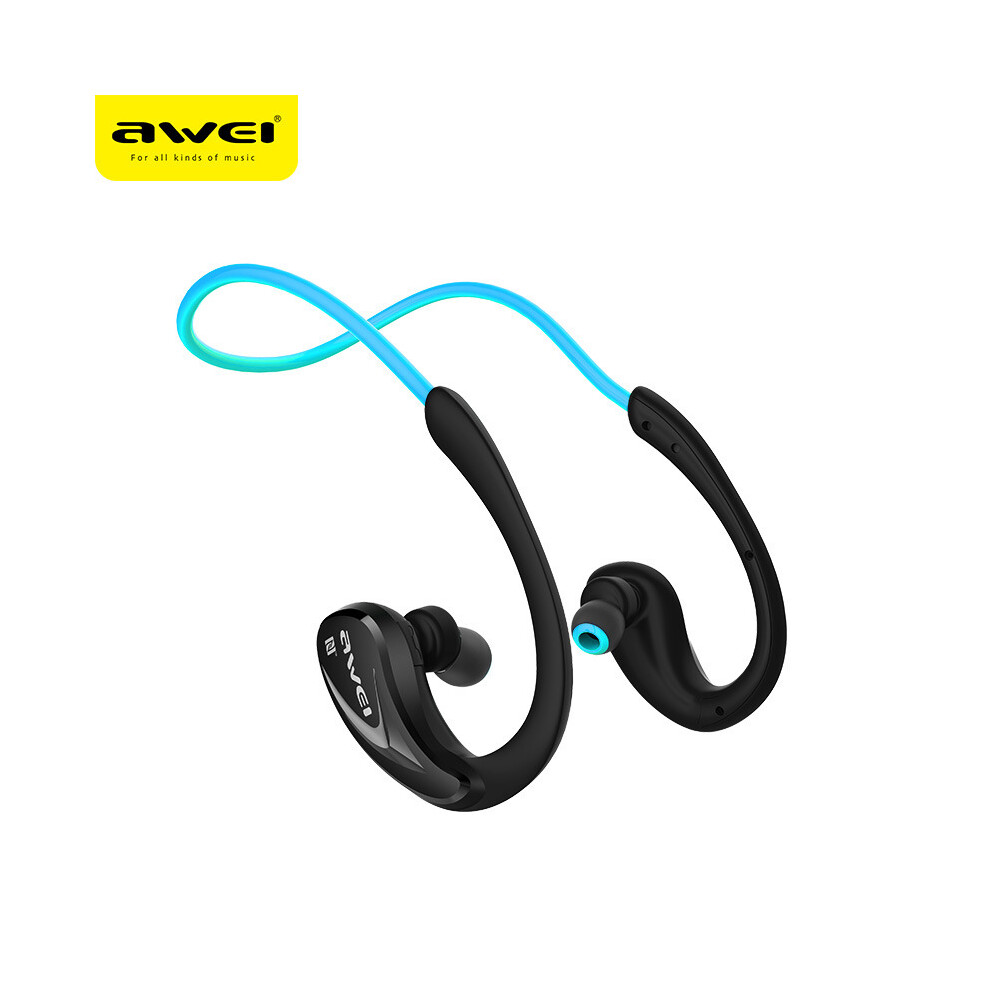 (Blue)Awei A880BL Wireless Bluetooth Headphone Gaming Headset Neckband Open Ear Sports Headphone-image-OPC-PH7YBHT-NEW