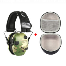 (con estuche de camuflaje)Orejeras electrónicas de tiro Auriculares tácticos Orejeras con cancelación
