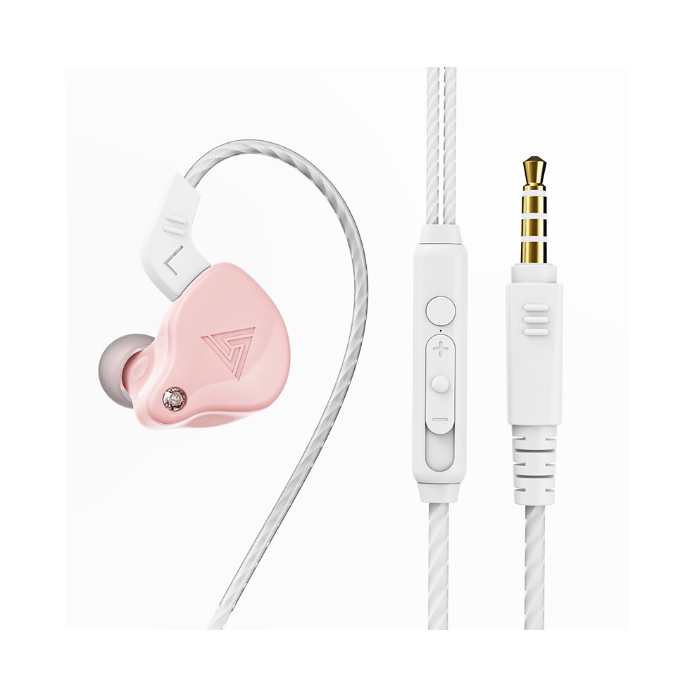 (Macaron )Qkz Ak6 Copper Driver Hifi Wired Headphone Ps4 Sports Gaming Headphone Bass Stereo Headphone Pink 9319708997415