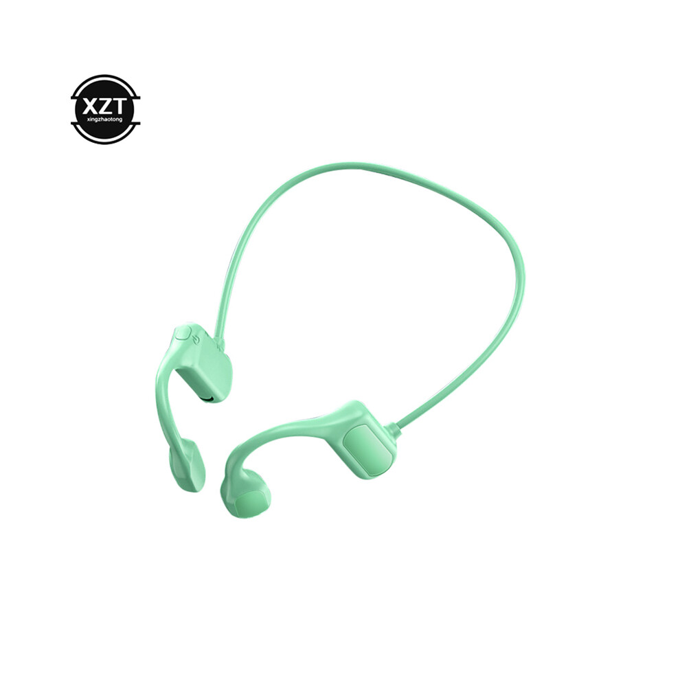 (Green)Bl09 Bluetooth 5.0 Wireless Headset Sports Stereo Headphone Bone Conduction Audio Equipment Green 9319708998795