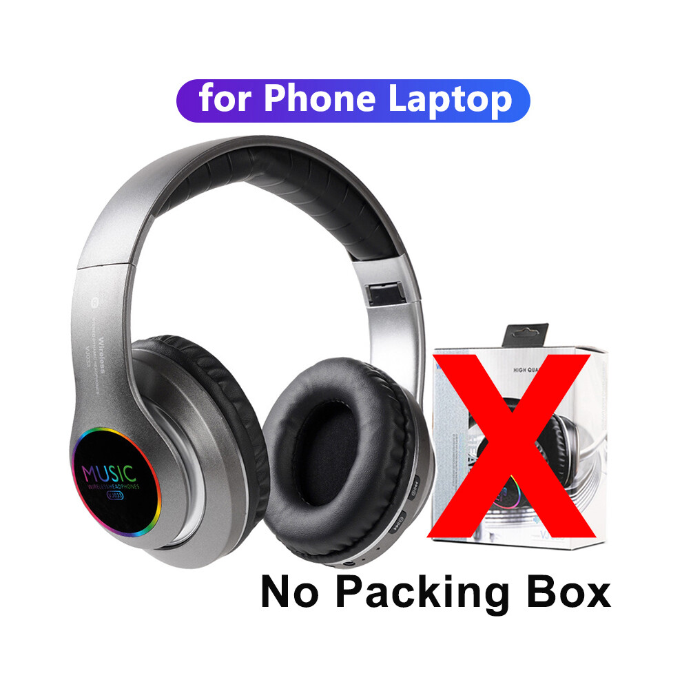( No Box) New Hifi Stereo Headphone Bluetooth Headphone Music Headphone Support Sd Card Grey 9319708001822