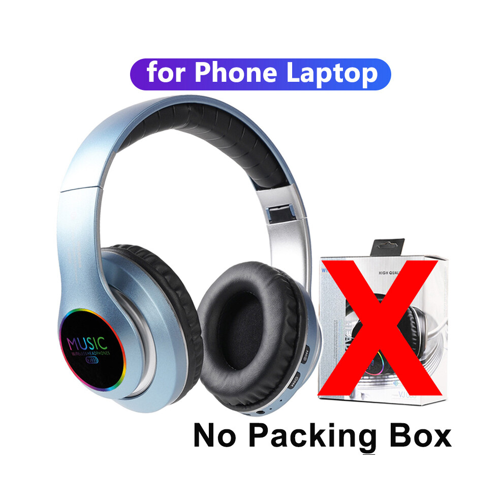 ( No Box)New Hifi Stereo Headphone Tooth Headphone Music Headphone Support Sd Card Blue 9319708001839