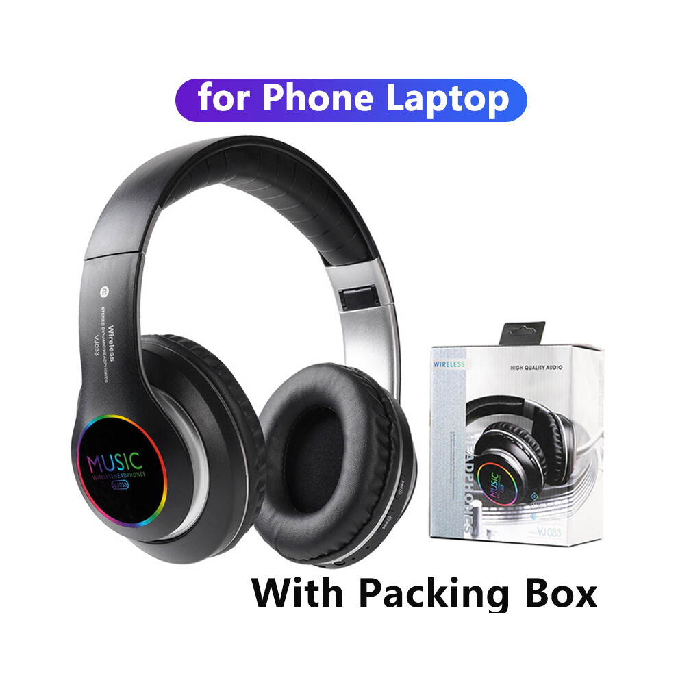 (Black)New Hifi Stereo Headphone Bluetooth Headphone Music Headphone Support Sd Card With Microphone Black 9319708001860