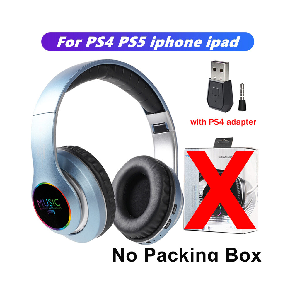 ( P4 Without Box)New Hifi Stereo Headphone Tooth Headphone Music Headphone Support Blue 9319708001969