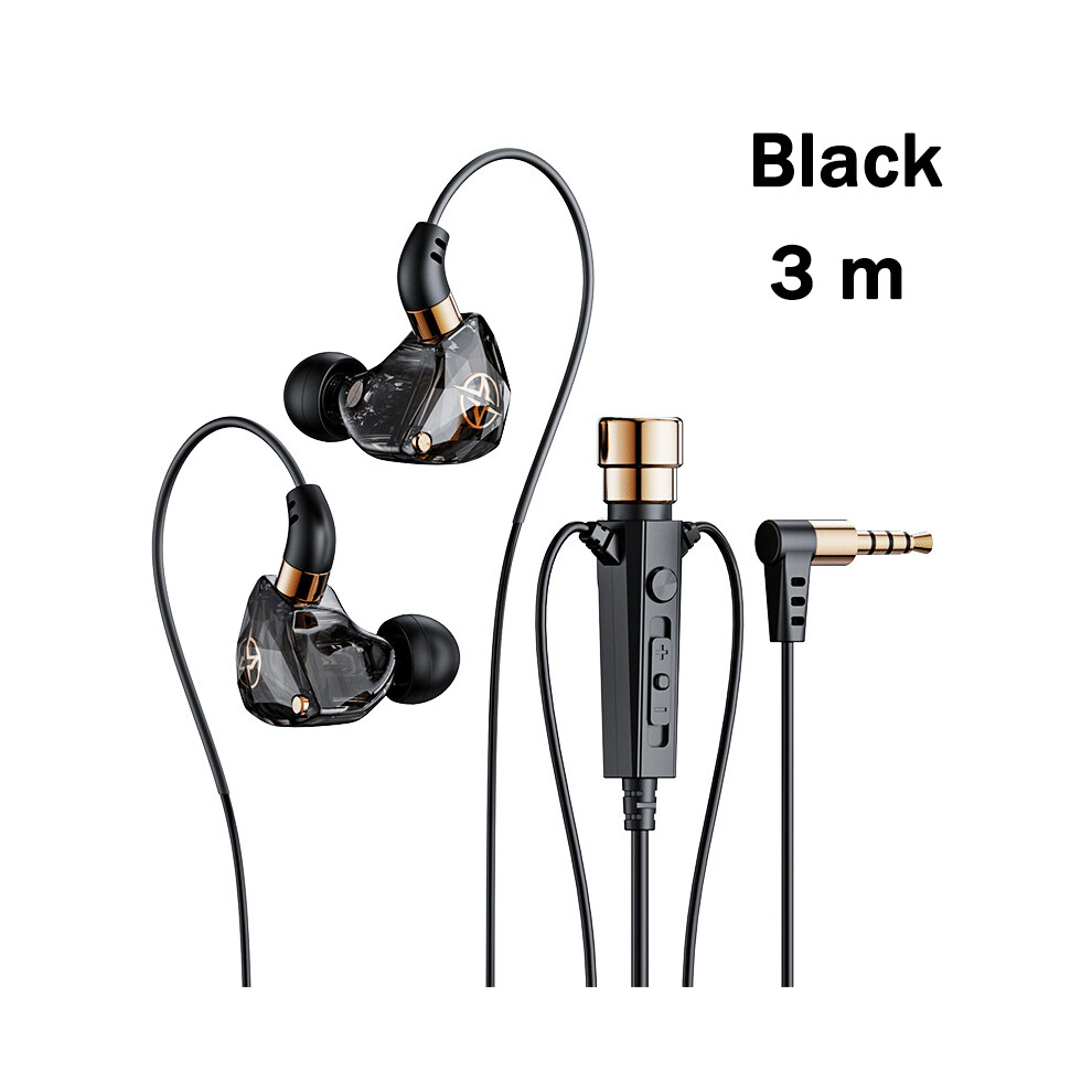( 3M)Kt02 Hifi Wired Headphones With Microphone Noise Canceling Dynamic Earbuds Black 9319708002331