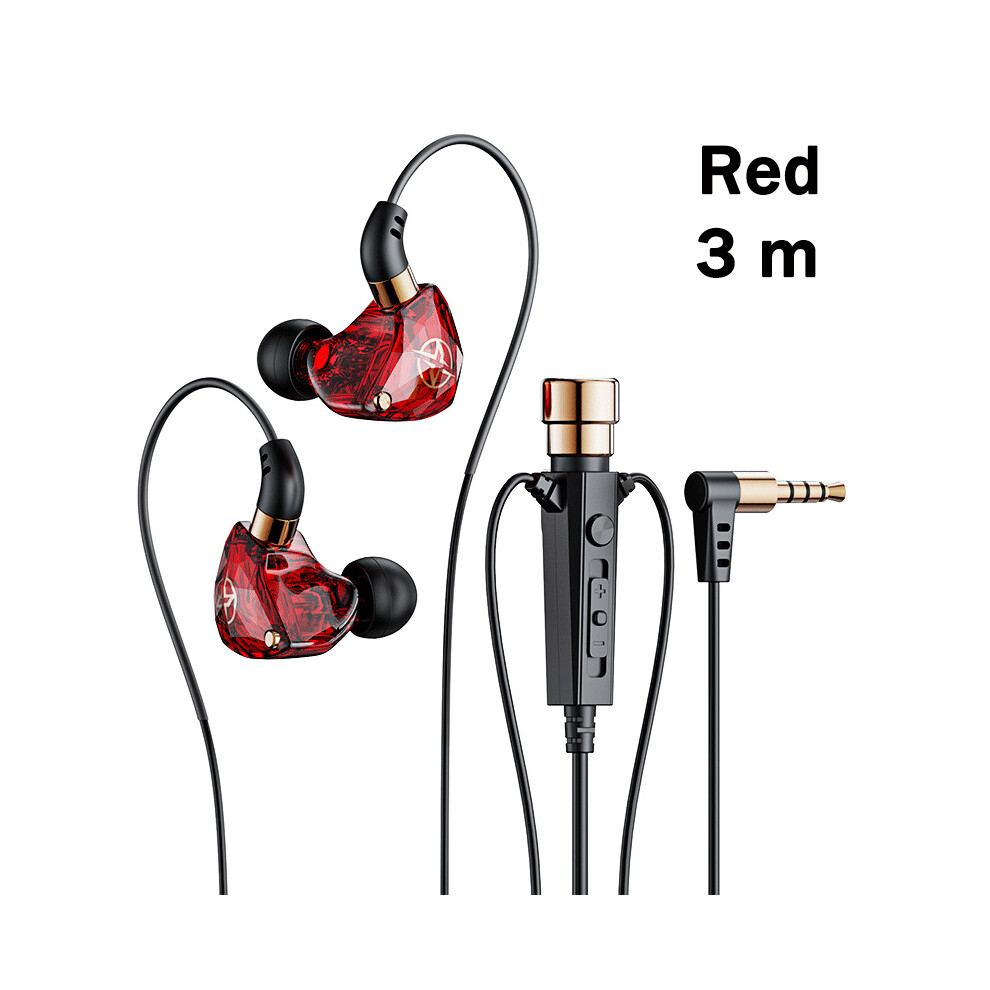 ( 3M)Kt02 Hifi Wi Headphones With Microphone Noise Canceling Dynamic Earbuds Red 9319708002324