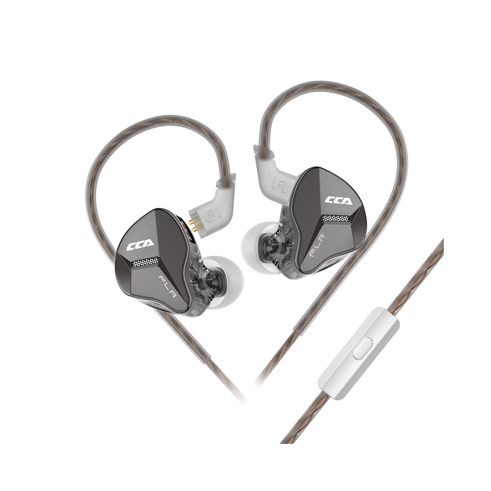 (Cca Fla With Microphone)Cca Fla Metal Hifi Wired Headset Microphone Headphones Headphones With Microphone 9319708002423