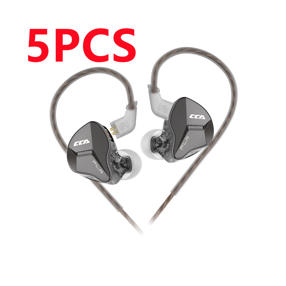 (5Pcs Fla No Microphone)Cca Fla Metal Hifi Wired Headset Microphone Headphone Headphone With Microphone 9319708002430