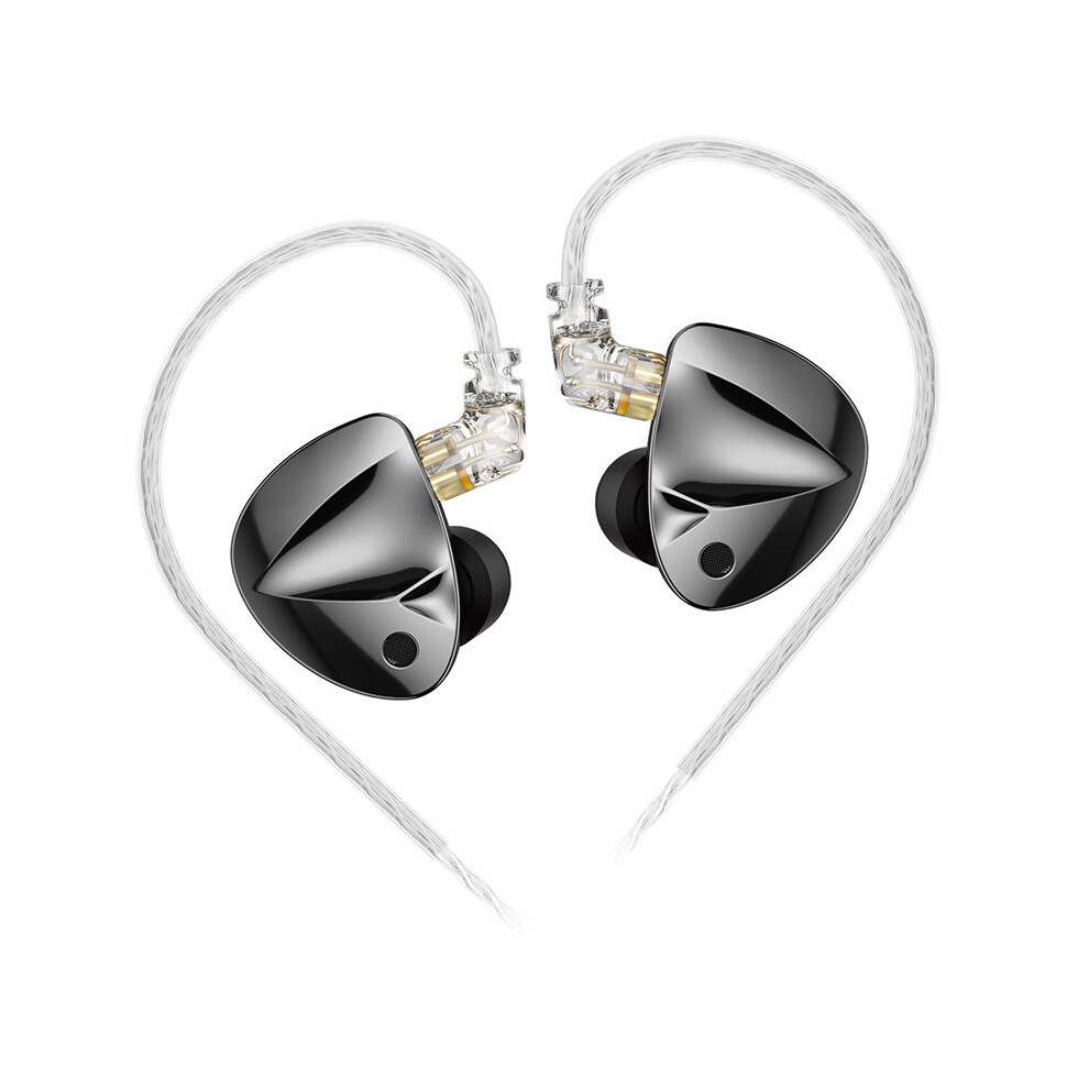 (D-Fi No Mic)Kz D-Fi 4-Level In-Ear Monitor Hifi Headphone Customizable Tuning Switch Headphone Black 9319708003024