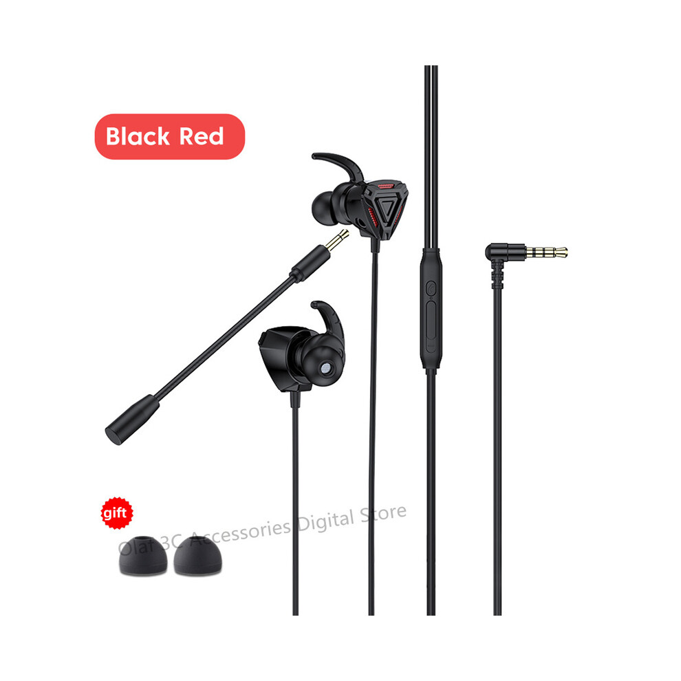 (-Red)Olaf 3.5Mm Wi Headphone Gaming Headset Bass Stereo Gamer Headphone Black/Red 9319708004304