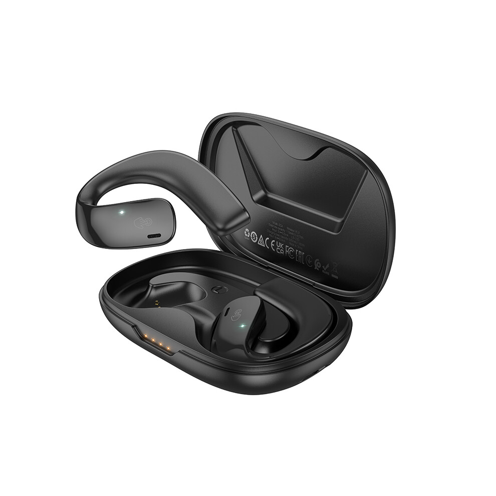 (Black)Hoco Eq4 Full Open Air Conduction True Wireless Bluetooth 5.3 Earbud Hifi Stereo Touch Black 9319708004540