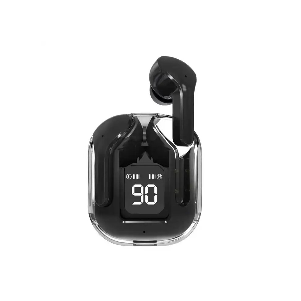(Black)T6 Tws Earpuds Wireless Bluetooth 5.0 Sports Gaming Headset Noise Canceling Earbuds Mic Headset Black 9319708005349