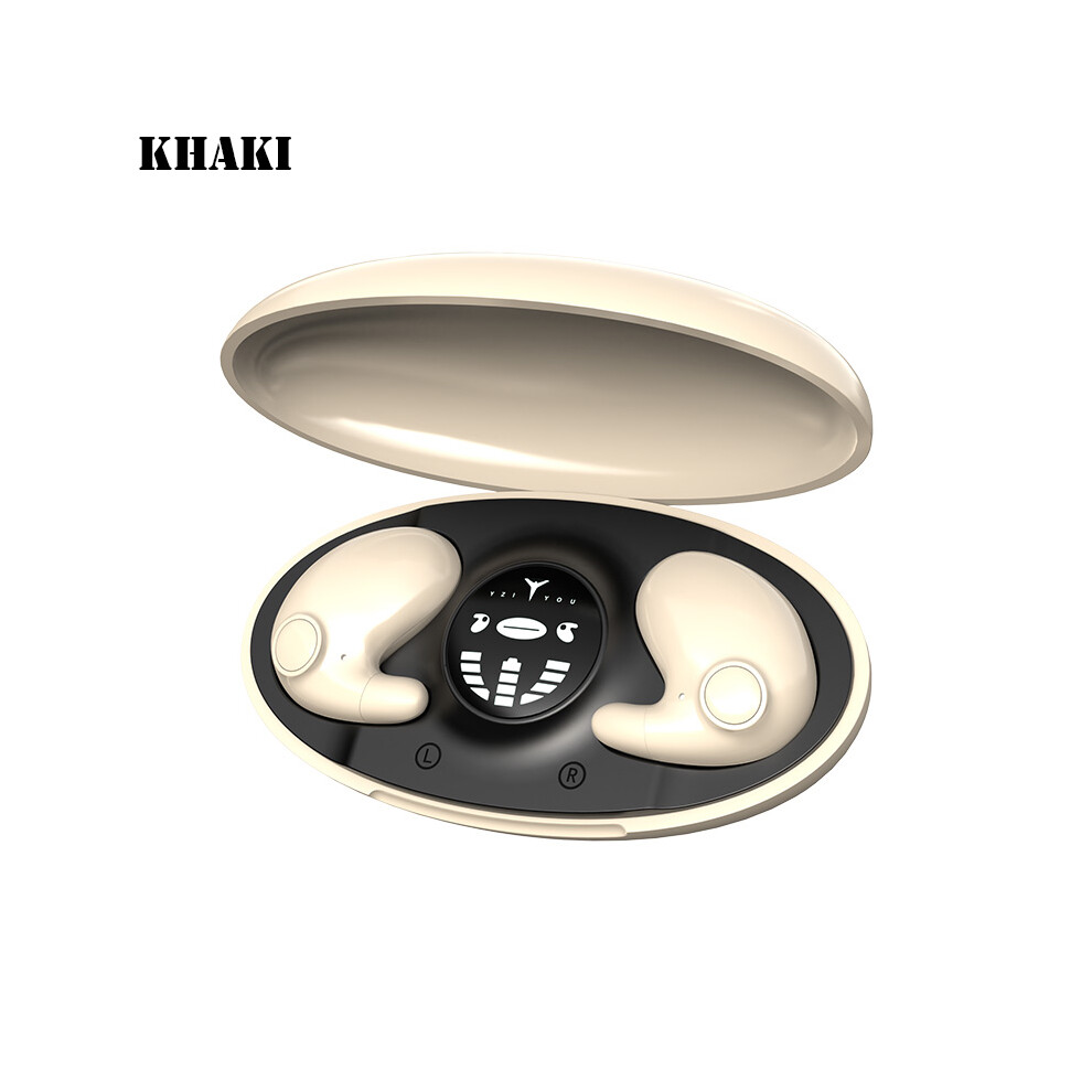 (Khaki)Sk Md538 Invisible Sleep Wireless Headphones Tws Hidden Bluetooth Earbuds Ipx6 9319708005387