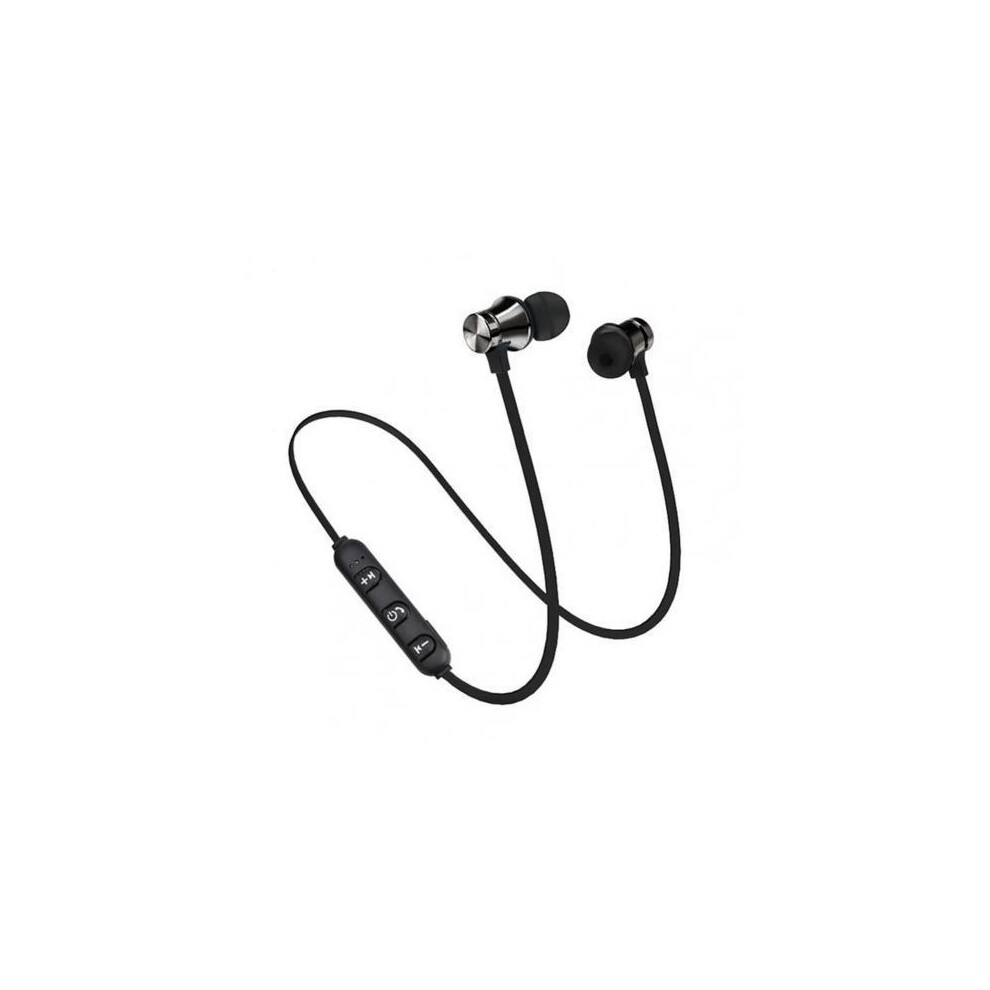 (Black)Magnetic Wireless Headphones Bluetooth Headphone Stereo Sports Waterproof Earbuds Black 9319708003307