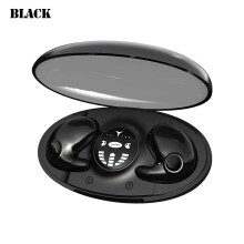 (Black)SK MD538 Invisible Sleep Wireless Headphones TWS Hidden Bluetooth Earbuds IPX6