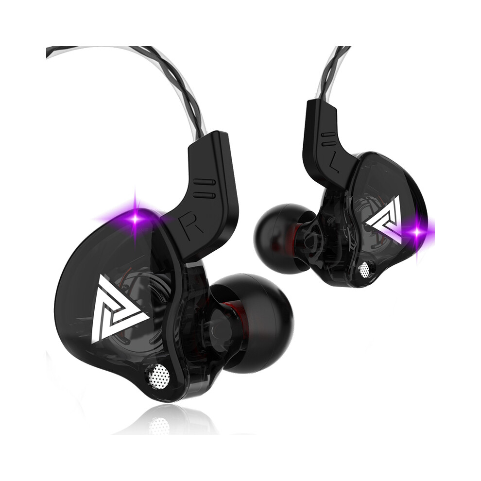 ( With Microphone)Qkz Ak6 Hifi Wired Earphone Race Sport Headphone Bass Stereo Noise Reduction Black 9319708006018