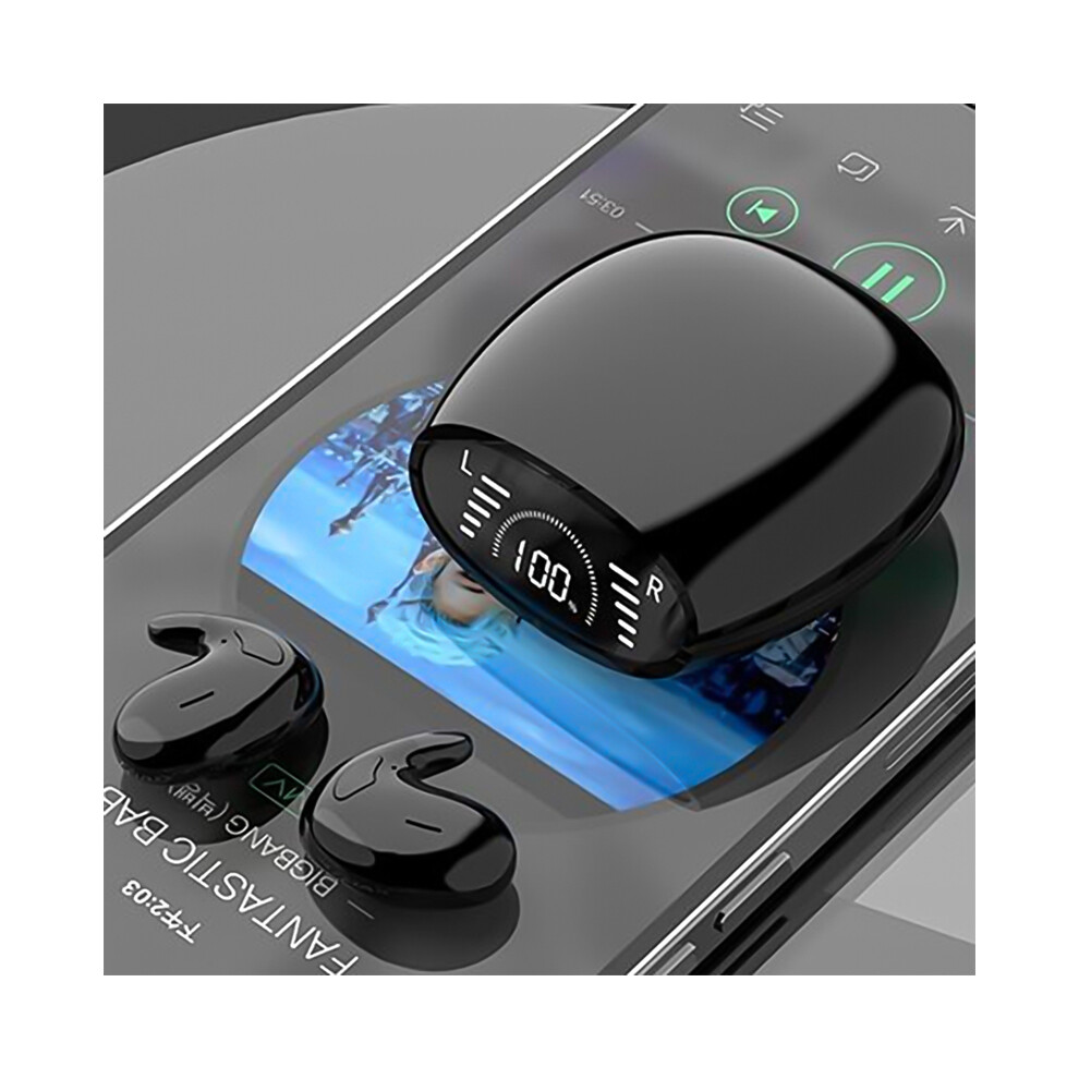 (Md528 )New Md528 Mini Invisible Earphone Sleeping Headset Wireless Bluetooth Earbuds Black 9319708006230