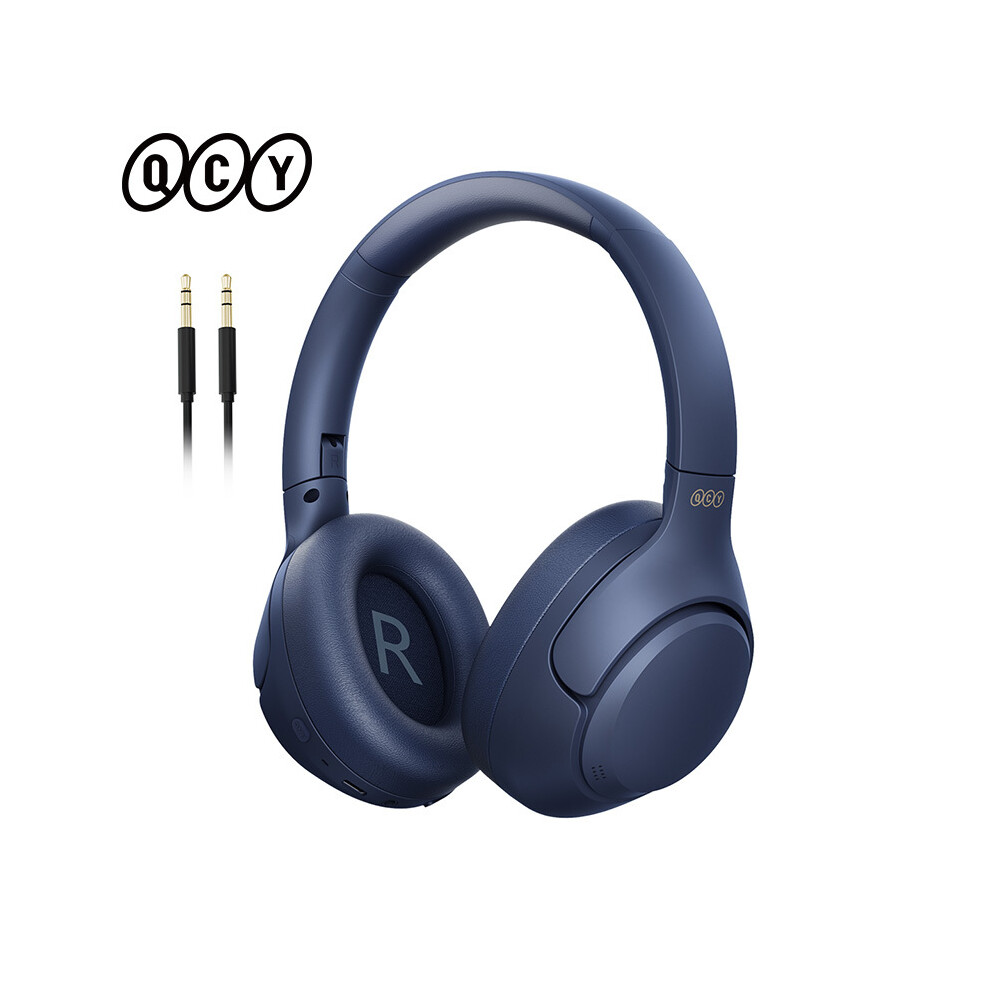 (H3 )Qcy H3 Anc Wireless Headphones Tooth 5.4 Hi-Res Audio Over Ear Headset 43Db Hybrid Blue 9319708006285