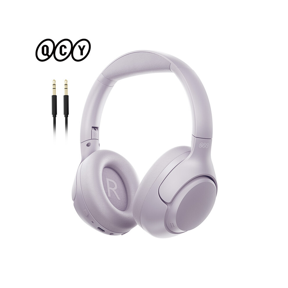 (H3-)Qcy H3 Anc Wireless Headphones Bluetooth 5.4 Hi-Res Audio Over Ear Headset 43Db Hybrid Purple 9319708006292