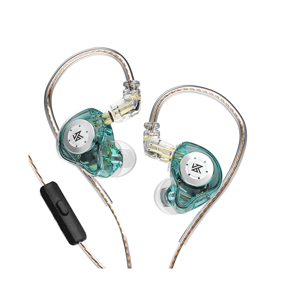 ( With Mic)Kz Edx Pro Dynamic Wired Earphones Hifi Stereo Bass Music Earbuds Green 9319708007282