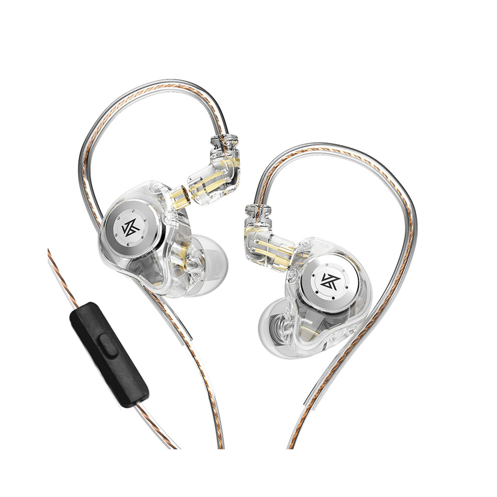 ( With Mic)Kz Edx Pro Dynamic Wired Earphones Hifi Stereo Bass Music Earbuds White 9319708007305