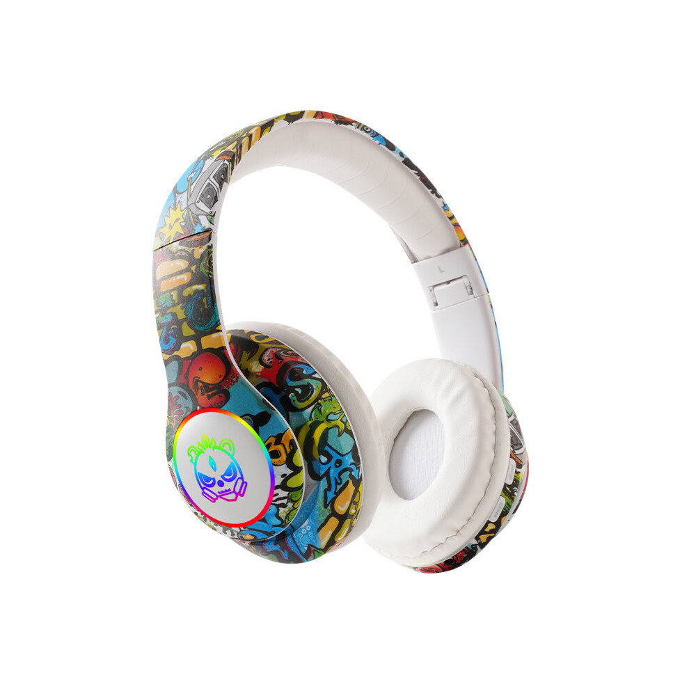 (White) Wireless Headphones Bluetooth Headphone Hifi 3D Stereo Earbuds With Microphone Foldable White 9319708007398