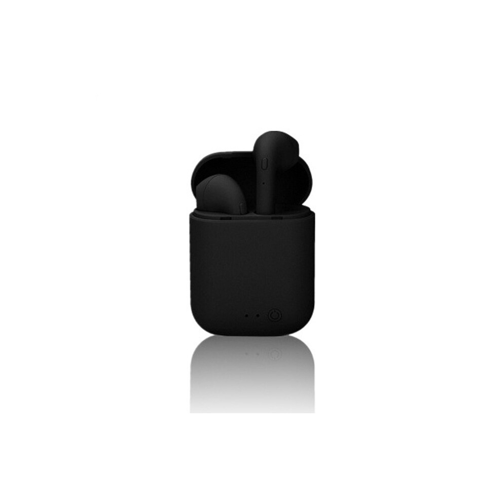 (Black) New I12 Tws Macaron Headphones Wireless Bluetooth 5.0 Matte Sport Sport Binaural Earbuds Black 9319708007794