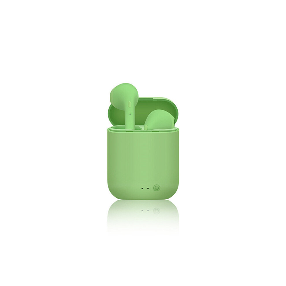 (Green) New I12 Tws Macaron Headphones Wireless Bluetooth 5.0 Matte Sport Sport Binaural Earbuds Green 9319708007787