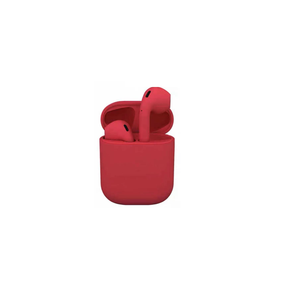 (Red) New I12 Tws Macaron Headphones Wireless Bluetooth 5.0 Matte Sport Sport Binaural Earbuds Red 9319708007817